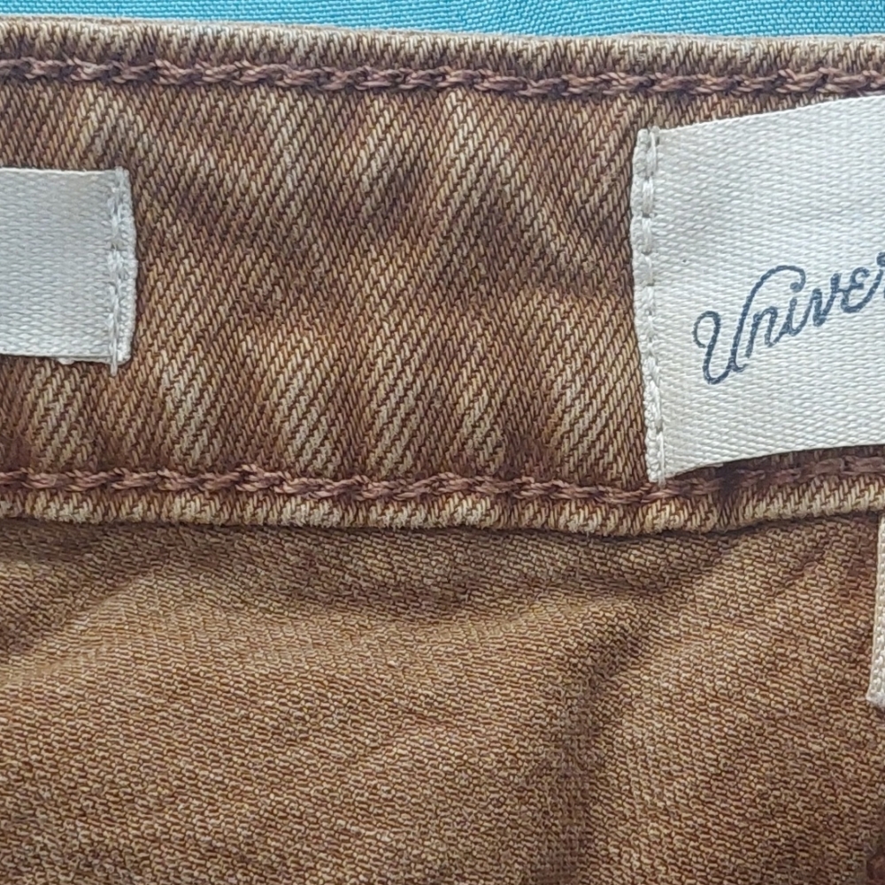 UNIVERSAL THREAD WOMEN'S HIGH-RISE VINTAGE MIDI JEAN SHORTS RUST CLR SIZE 10/30